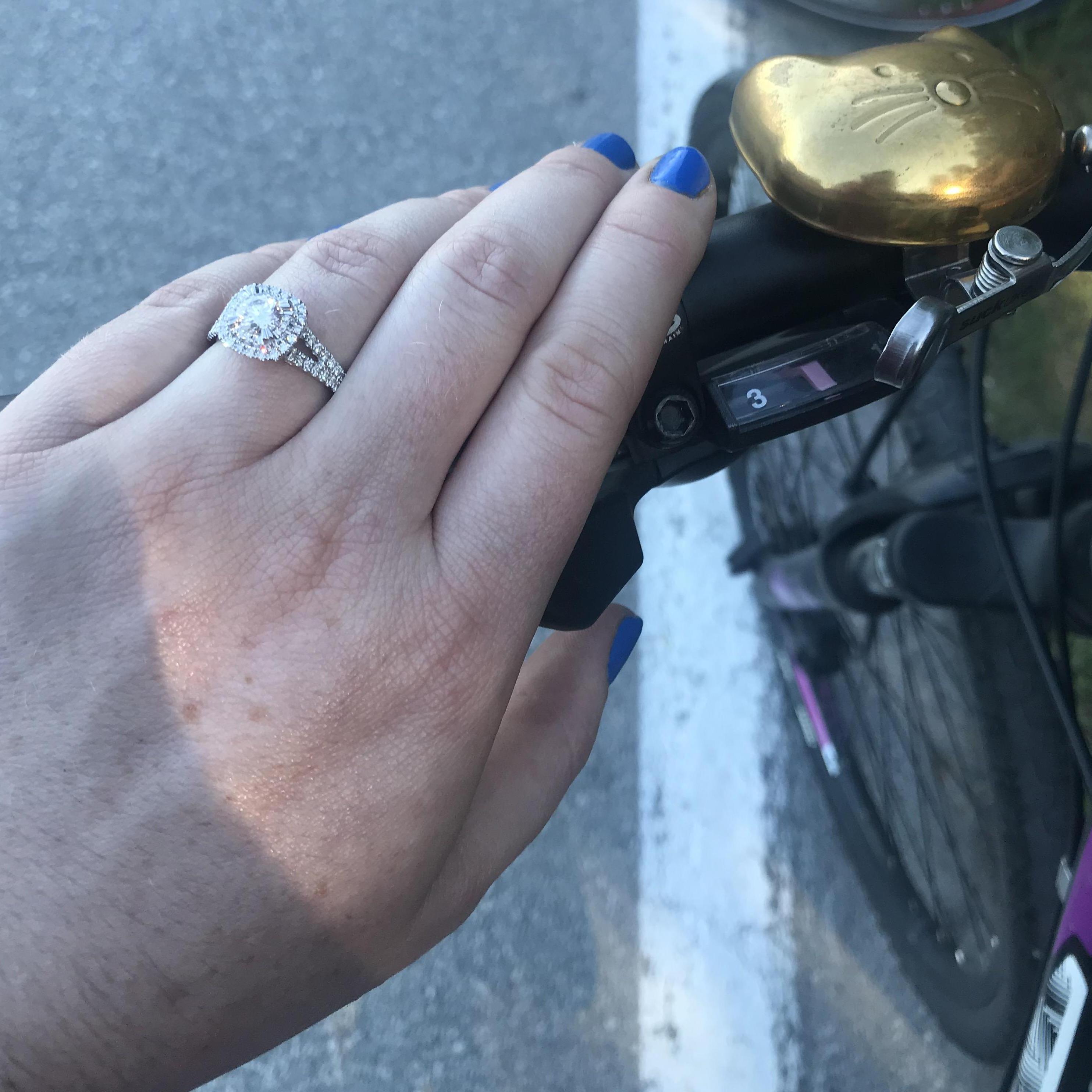 Of course I said yes on our beautiful bike ride on Mackinac Island, 6-29-2019!