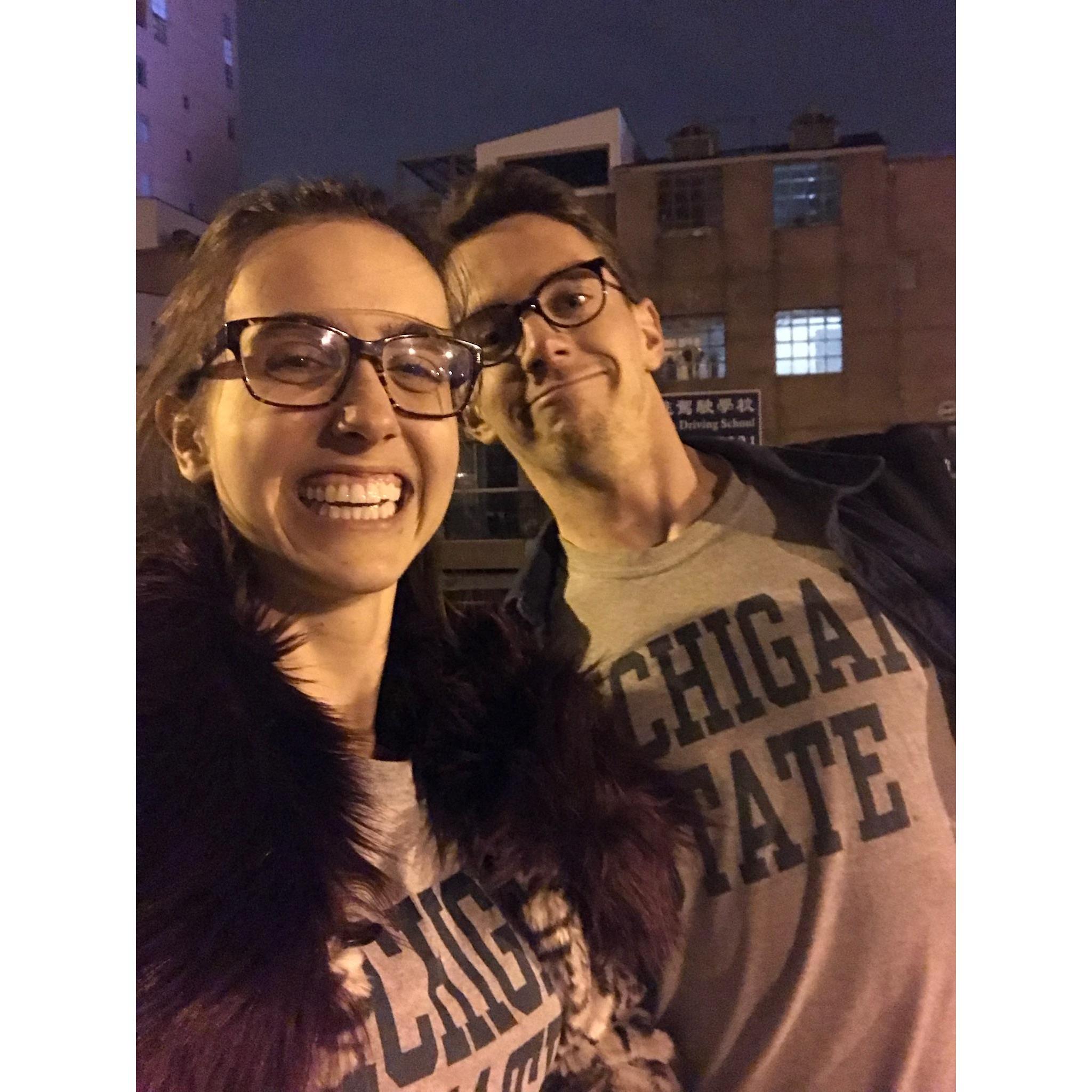 Matching couple's t-shirts for our anniversary (shouts to Annie Waldoch)