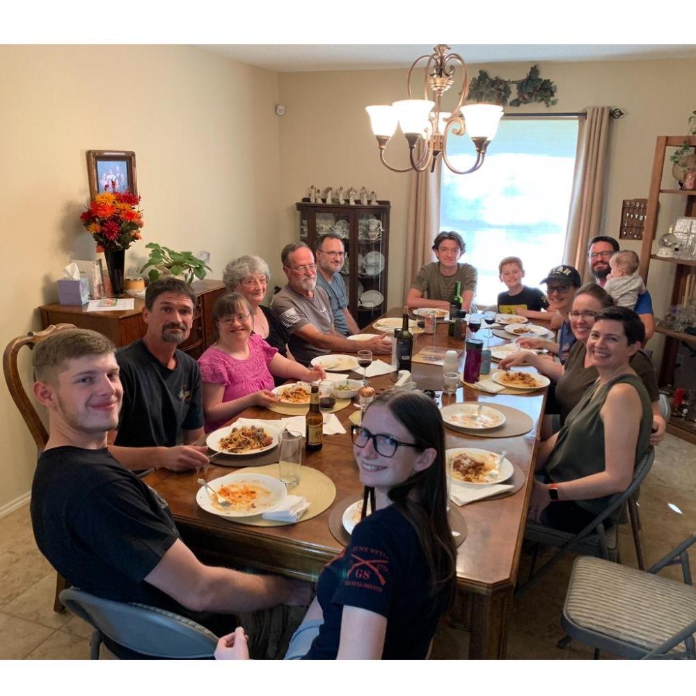 October 2023 - Farris family dinner with all the aunts and uncles!
