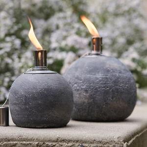 Concrete Sphere Oil Burner