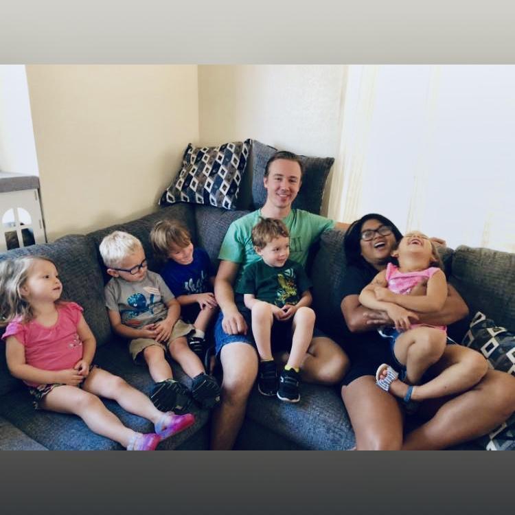 "Funning" around with the Little House Preschool children.