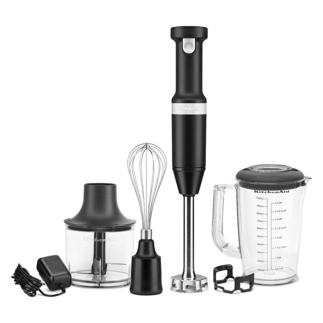 KitchenAid Variable-Speed Cordless Hand Blender - Matte Black