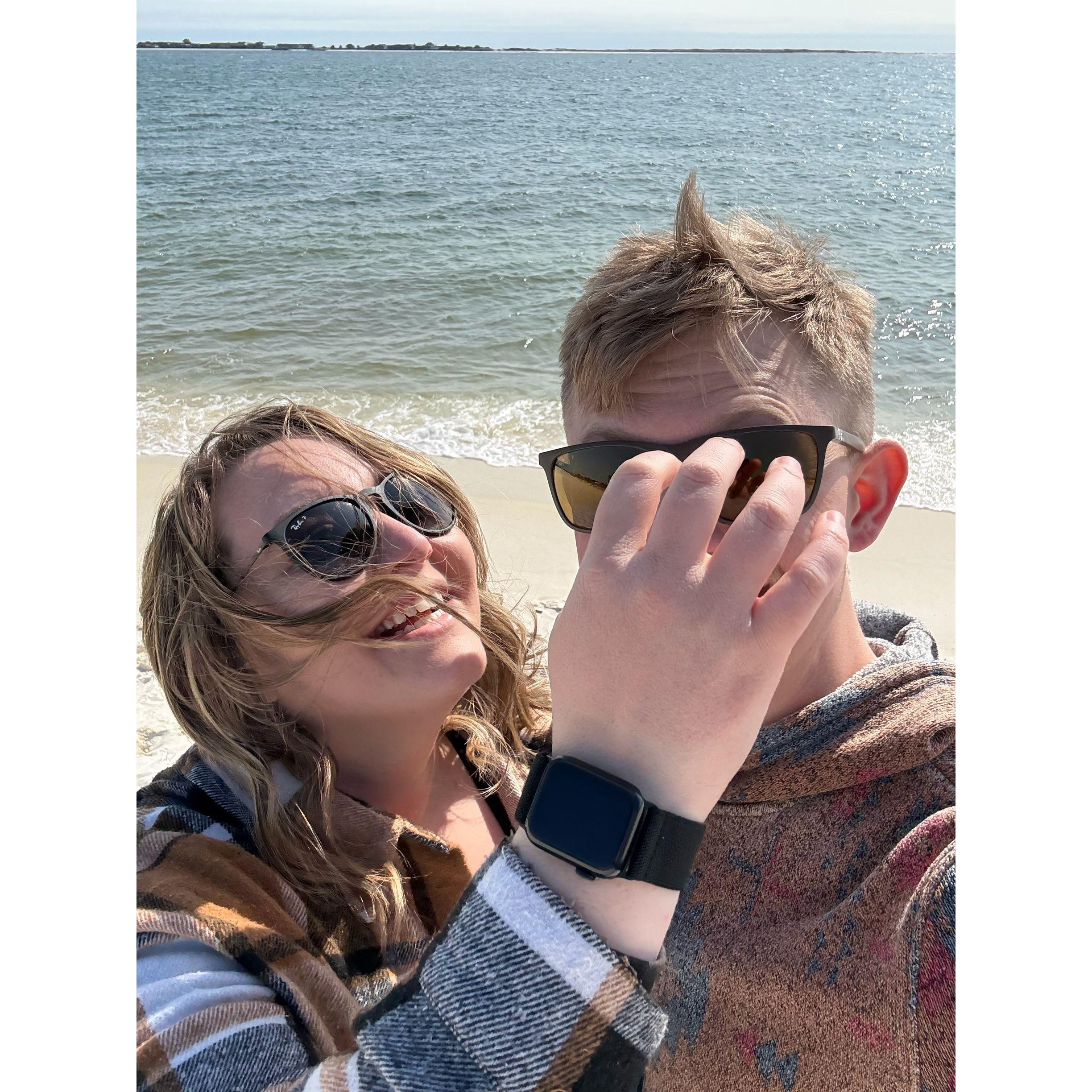 Love is like the ocean—wild, free, and full of surprises (like the wind messing up our hair!)