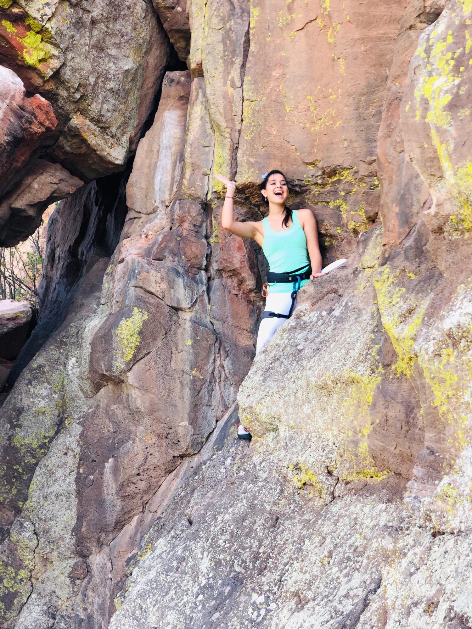 Bouldering at Duncan’s Ridge! Setting up for our Save the Date photo - Aug. 2019