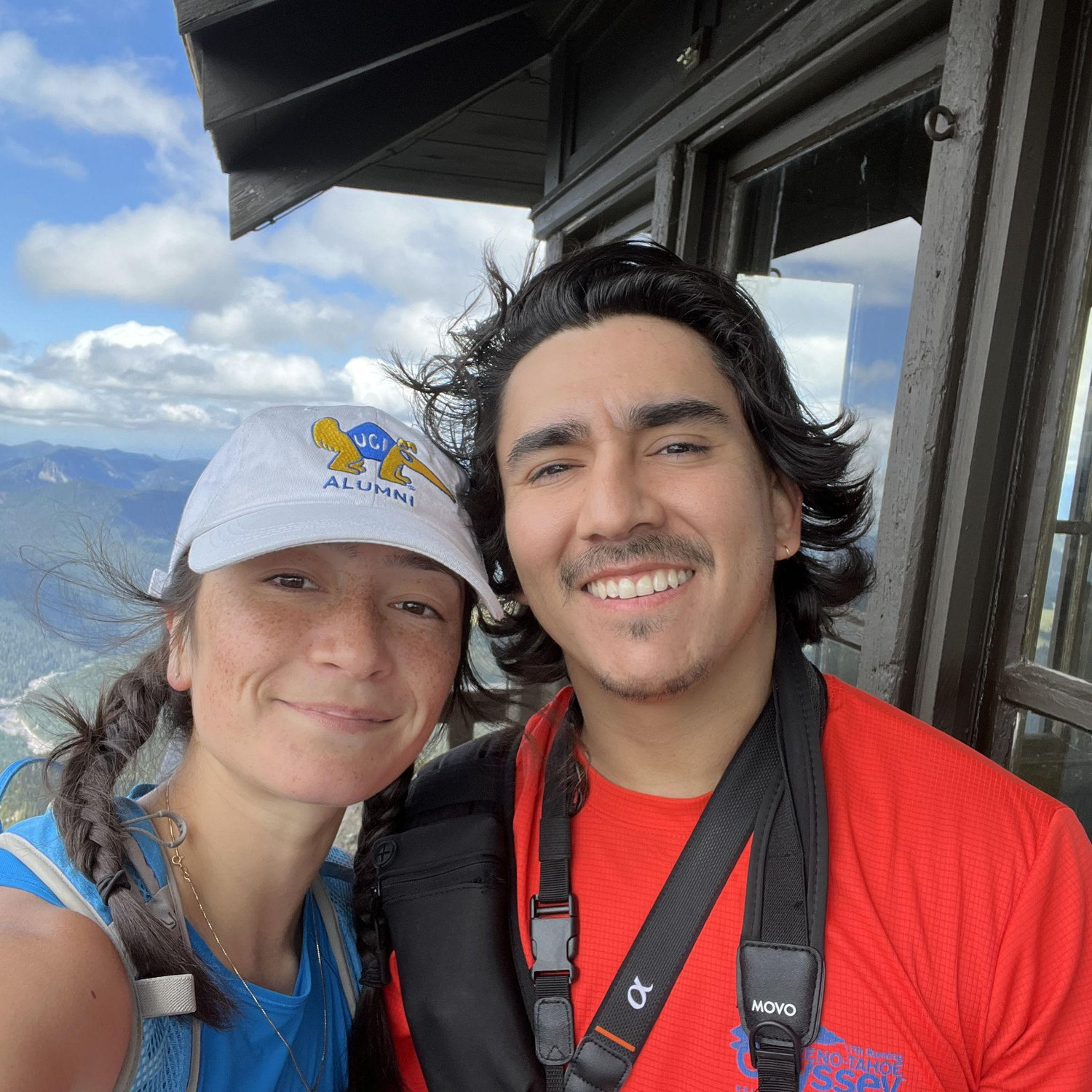 J&J on a hike to Fremont fire lookout at Mount Rainier National Park.