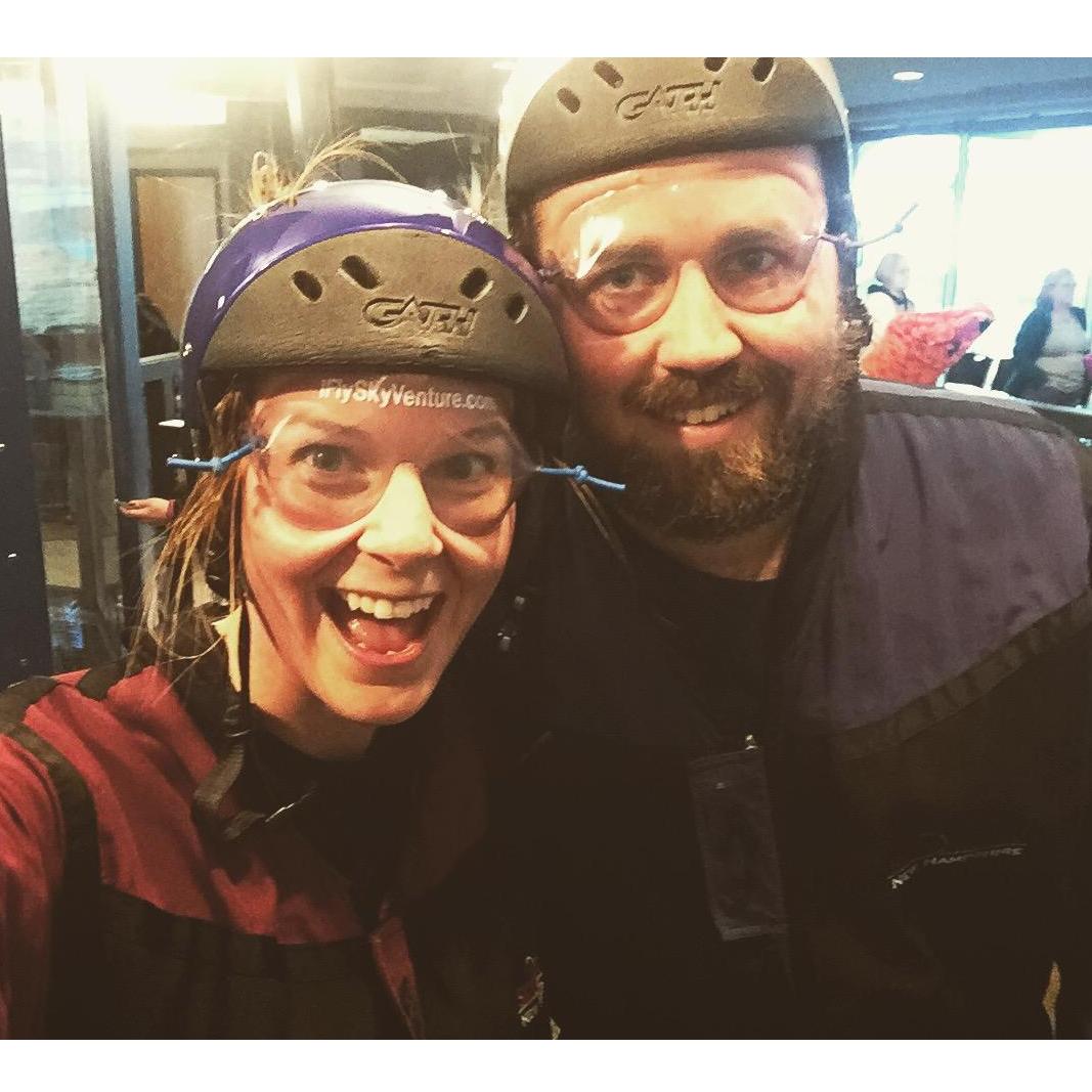 Indoor skydiving for Mikko's birthday.