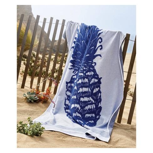 XL Pineapple Beach Towel Blue - Opalhouse™