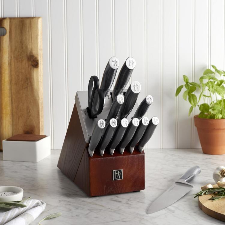 Henckels, Graphite 14-Piece Self-Sharpening Knife Block Set | Zola
