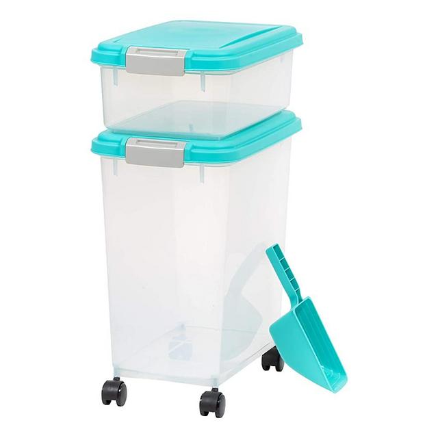 IRIS USA 3 Piece Airtight Pet Food Storage Container Combo