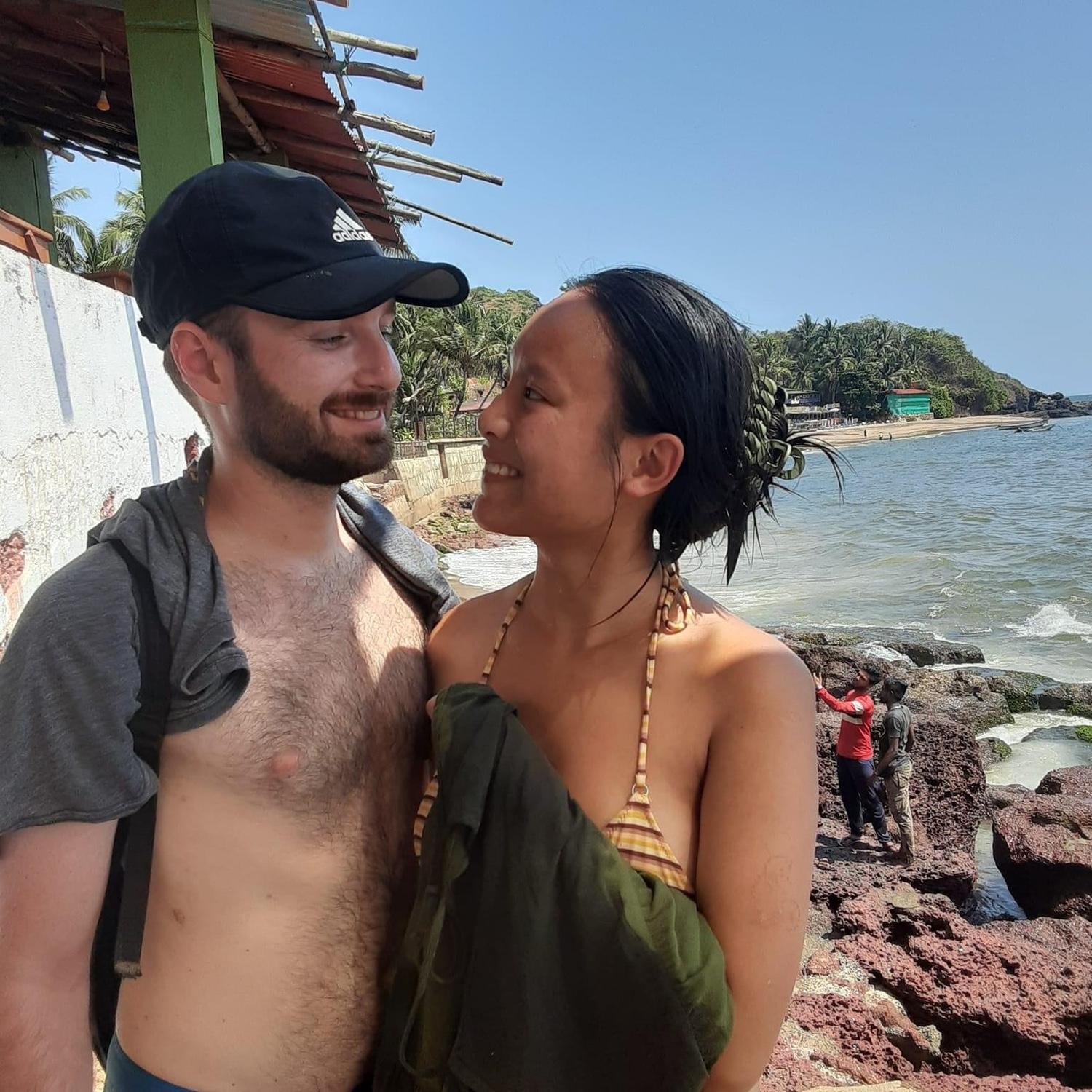 Goa the water is like 90 degrees