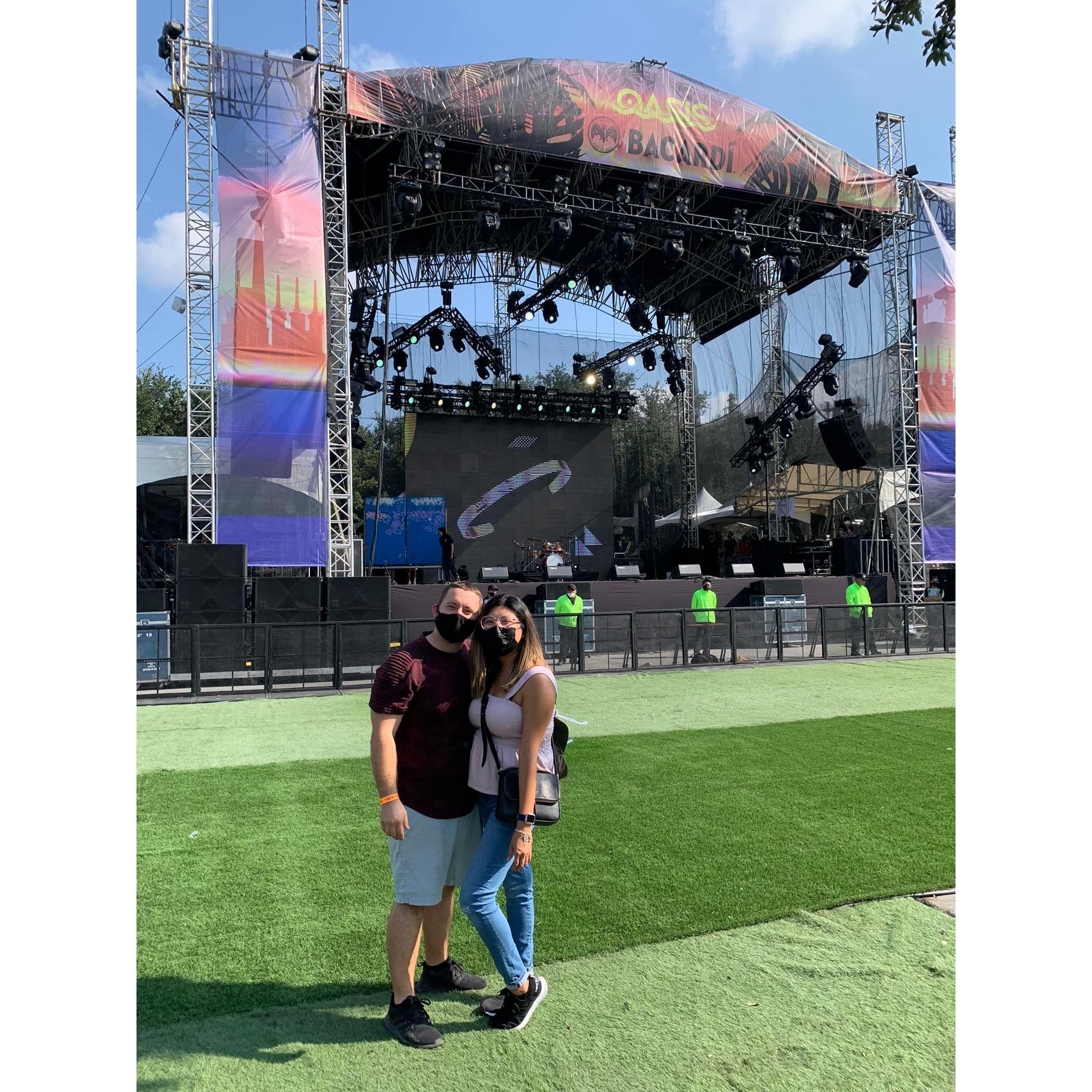 Our first concert together in Monterrey