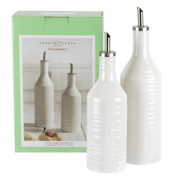 Portmeirion Sophie Conran White Oil and Vinegar Drizzler