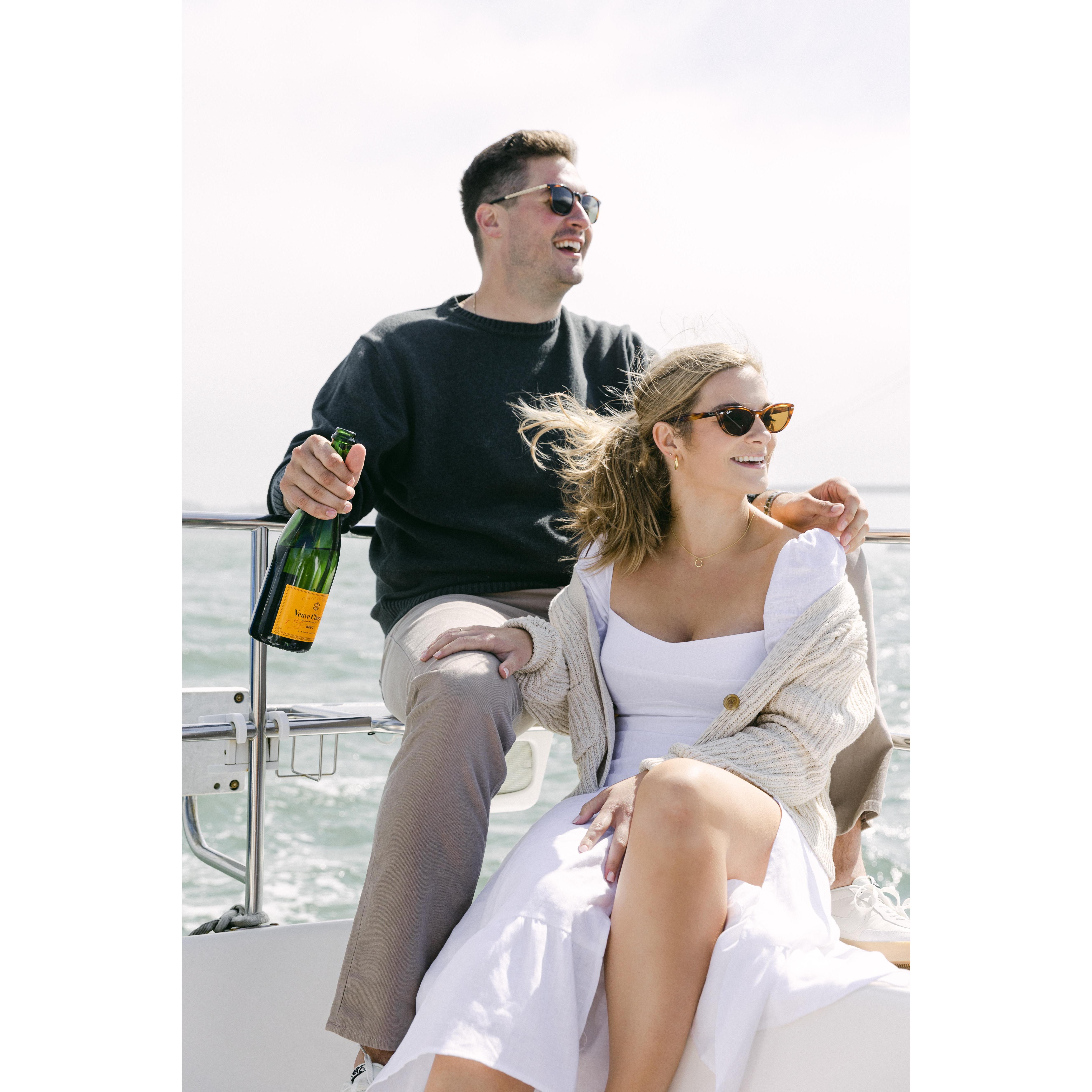 Engagement Photos - sailing the bay. (Taken: August 2021 / Photography: Mashaida)