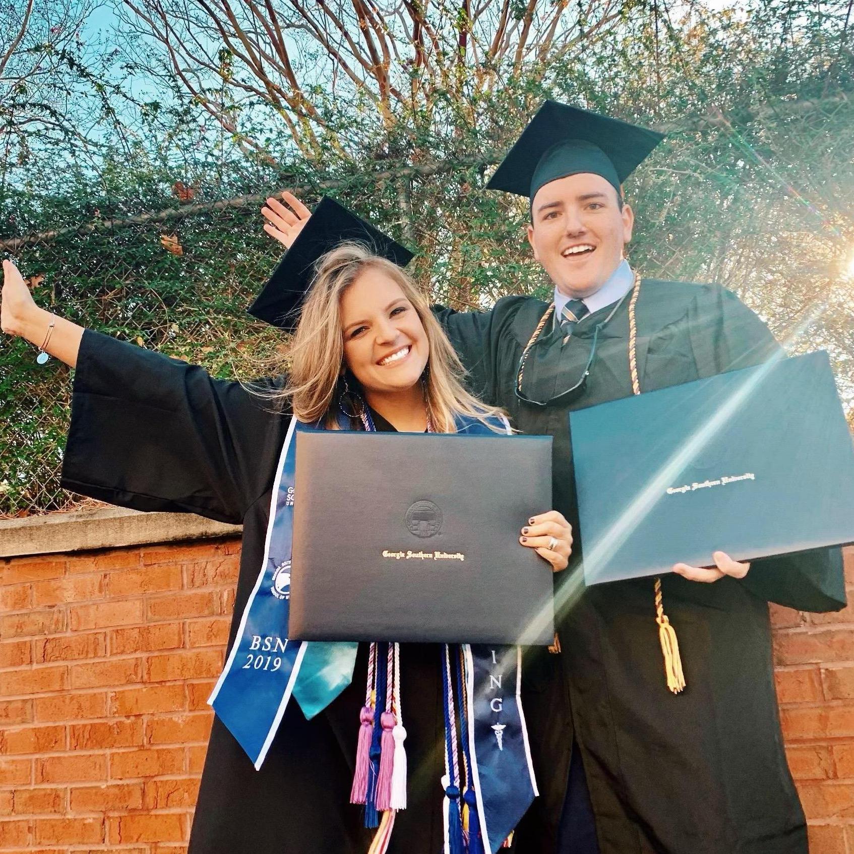 Four years and one football season later, we finally graduated!