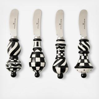 Courtly Check Party Spreader, Set of 4