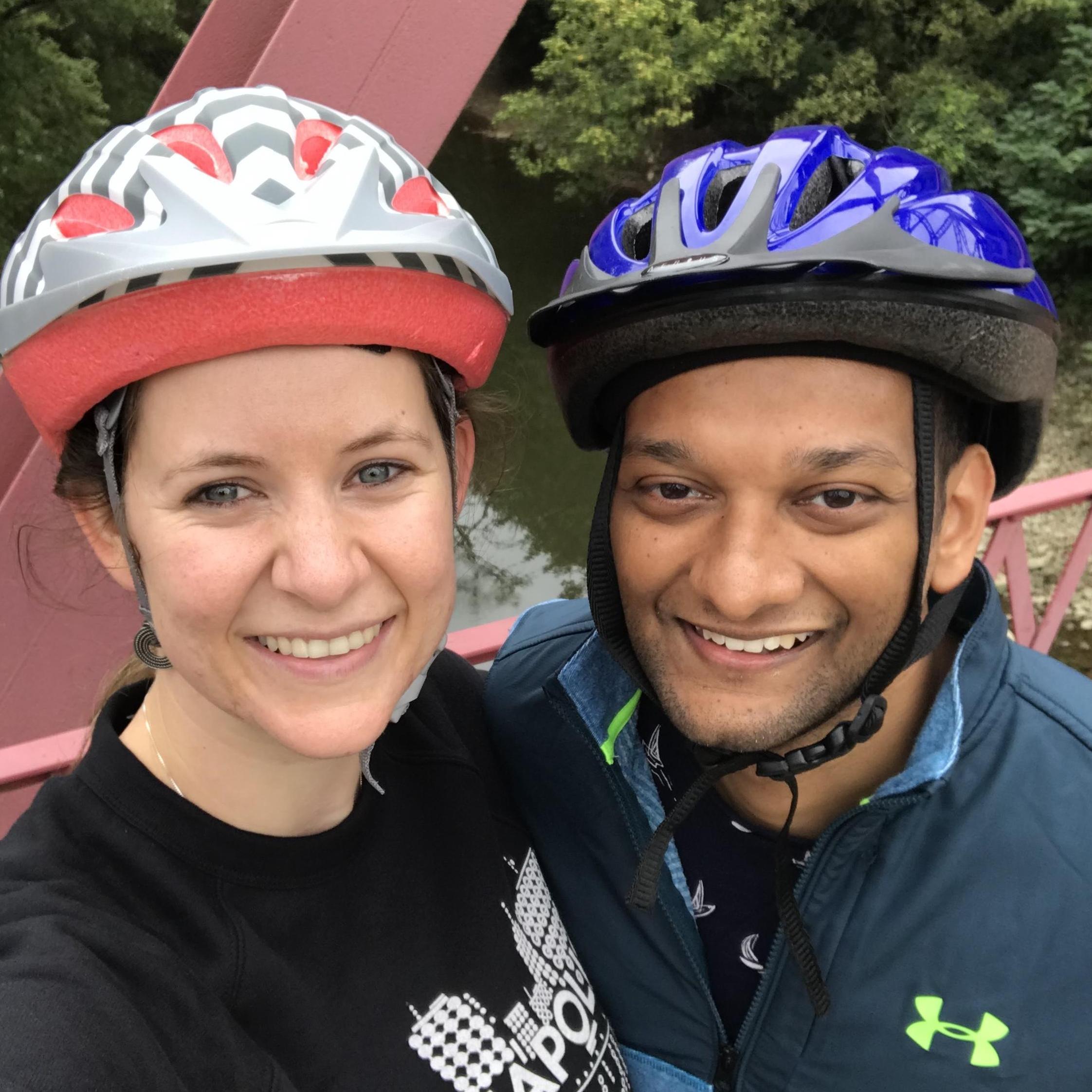 Biking the Monon Trail in Indianapolis