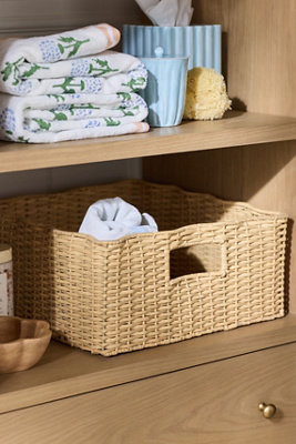 Wicker Ripple Basket