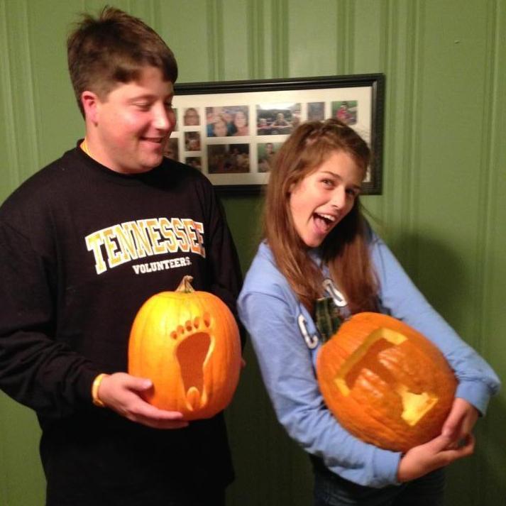 We'll give you one guess who ended up carving these