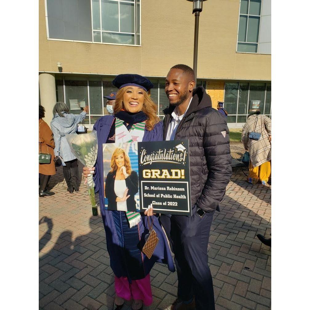 Marissa & Lance on Graduation Day from Morgan State University December 2022