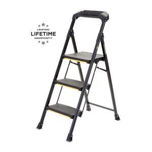 3-Step Pro-Grade Steel Step Stool, 300 lbs. Load Capacity Type IA Duty Rating