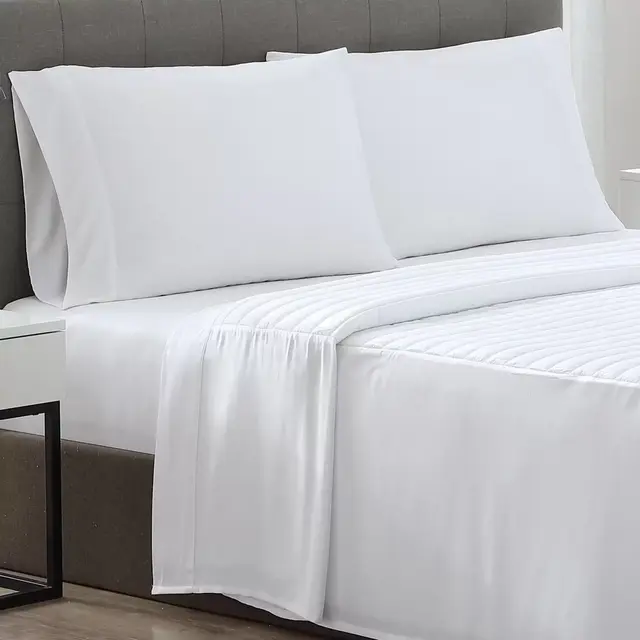 Therapedic® Rayon Made From Bamboo 6.5 lb. Weighted King Sheet Set in White