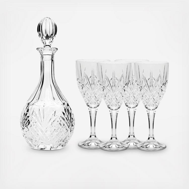 Godinger Dublin Diamond-Cut Crystal 8-Piece Wine Set