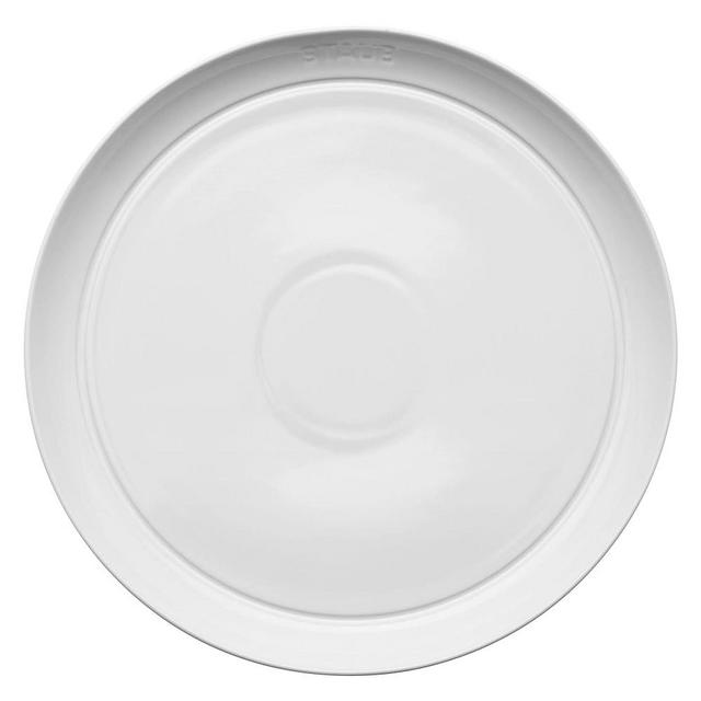 STAUB Ceramic Dinnerware 4-pc 10-inch Dinner Plate Set - White