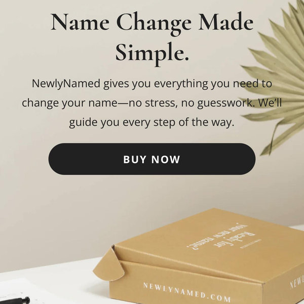 NewlyNamed | Official Name Change Service for Marriage