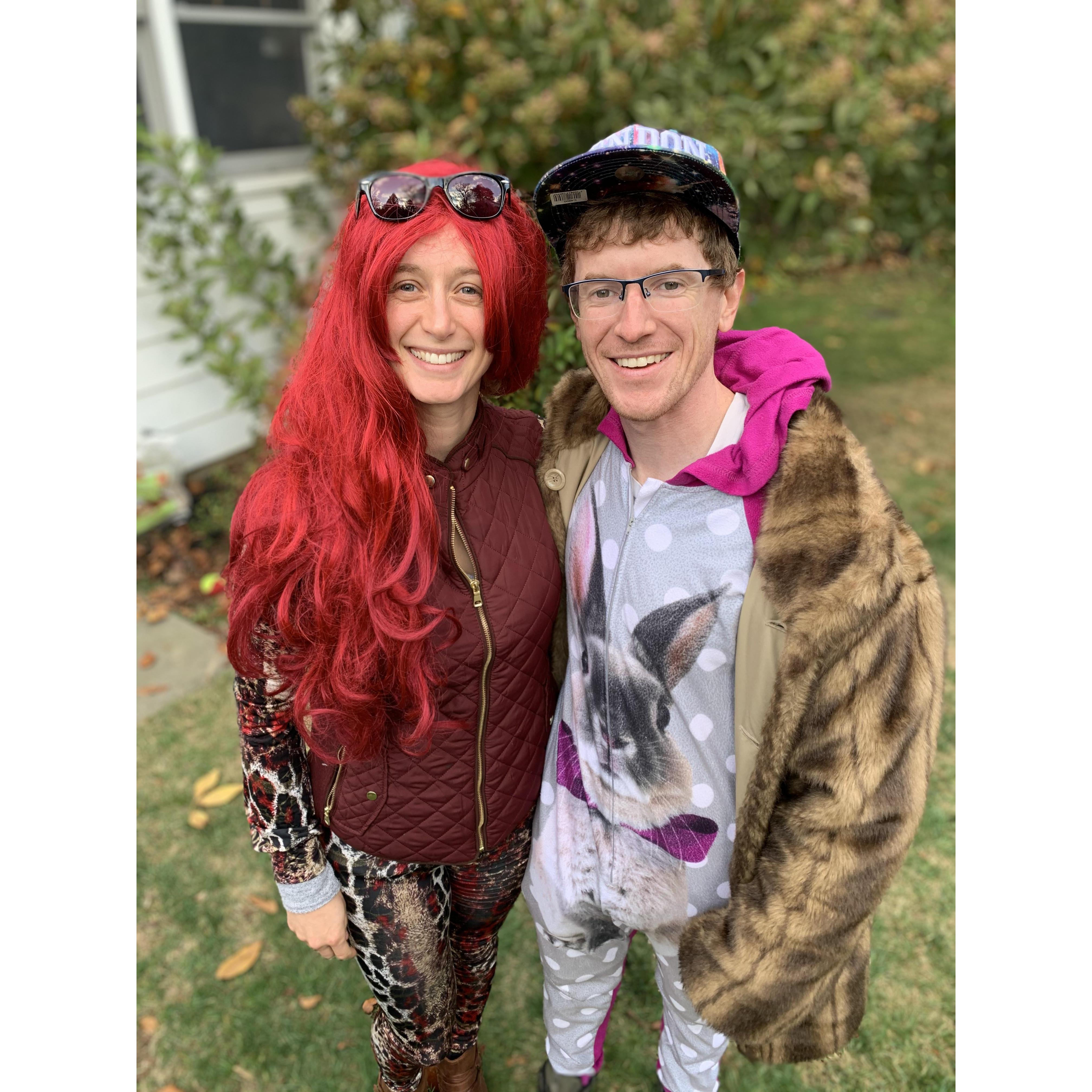 Halloween 2020 - cat and rabbit?