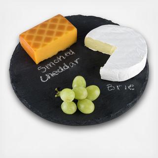 Rustic Farmhouse Circle Slate Cheese Board