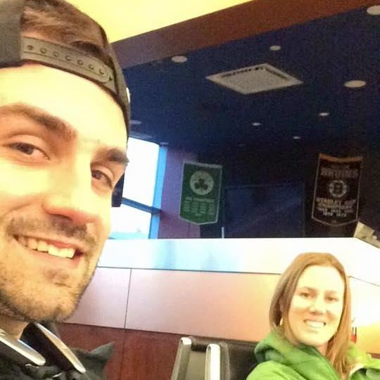 Waiting at the airport.