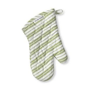 Williams Sonoma Stripe Oven Mitt, Sage Green