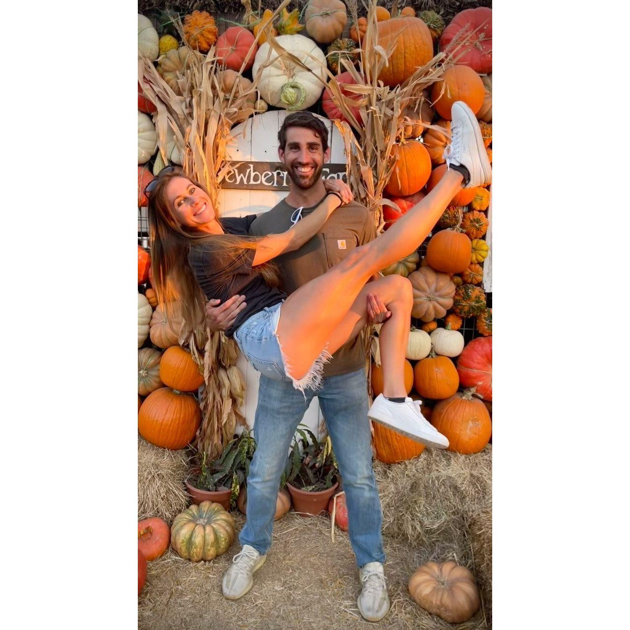 Fall is our favorite - and a few weeks later, we "adopted" our stray kitten, Meeko, in this same spot!