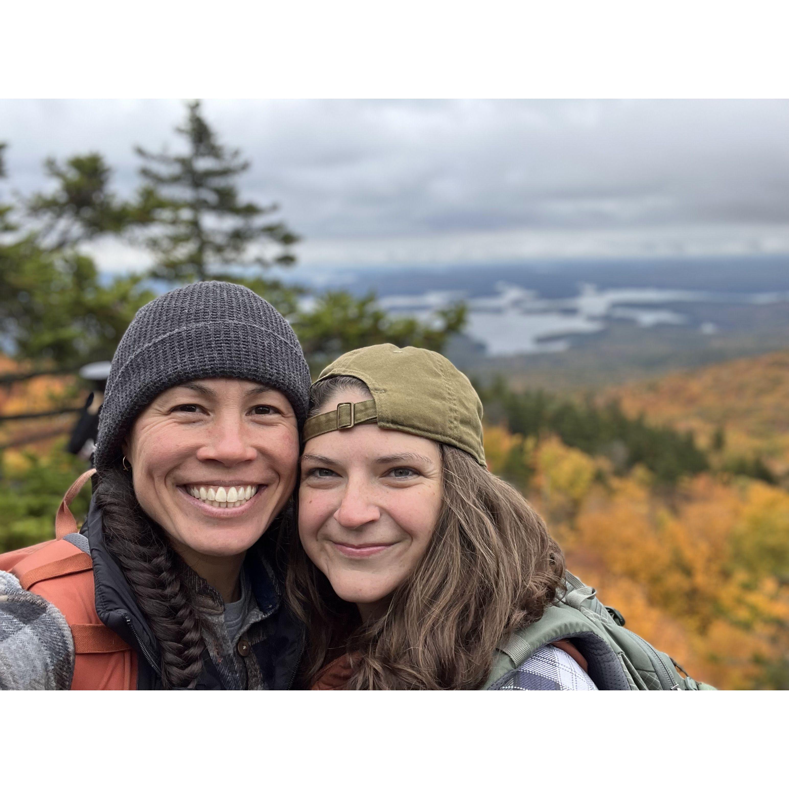 Our first fall hike in Meredith, NH