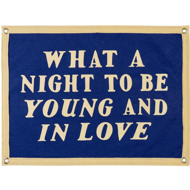 What A Night To Be Young and In Love Camp Flag - Default Title