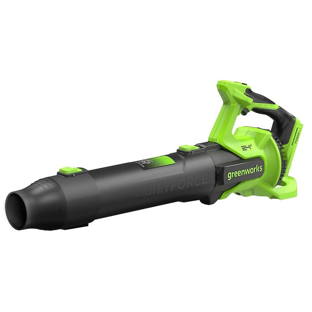 Greenworks 24V (515 CFM / 130 MPH) Brushless Axial Leaf Blower, High-Power for Job Site, Garage and Workshop Cleanup, Battery and Charger Not Included
