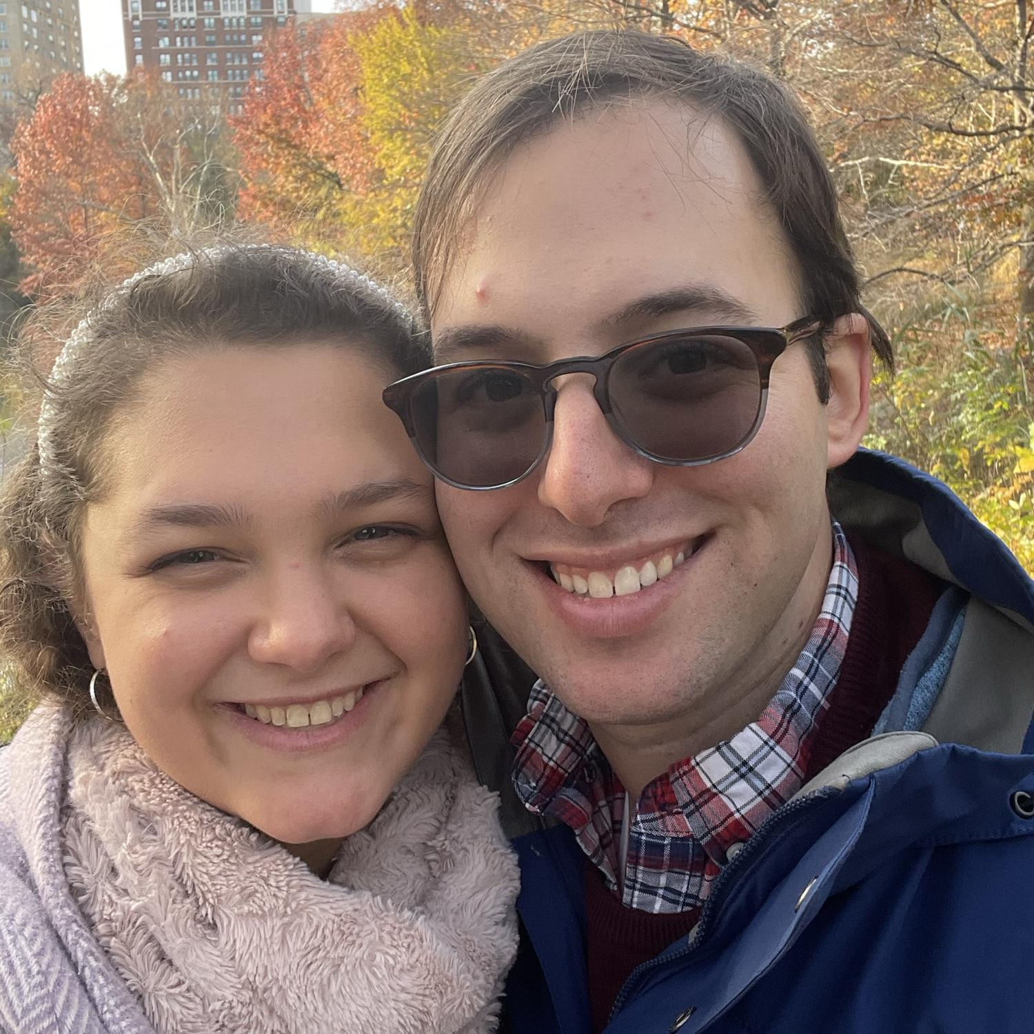 Right before we became official in Central Park!
