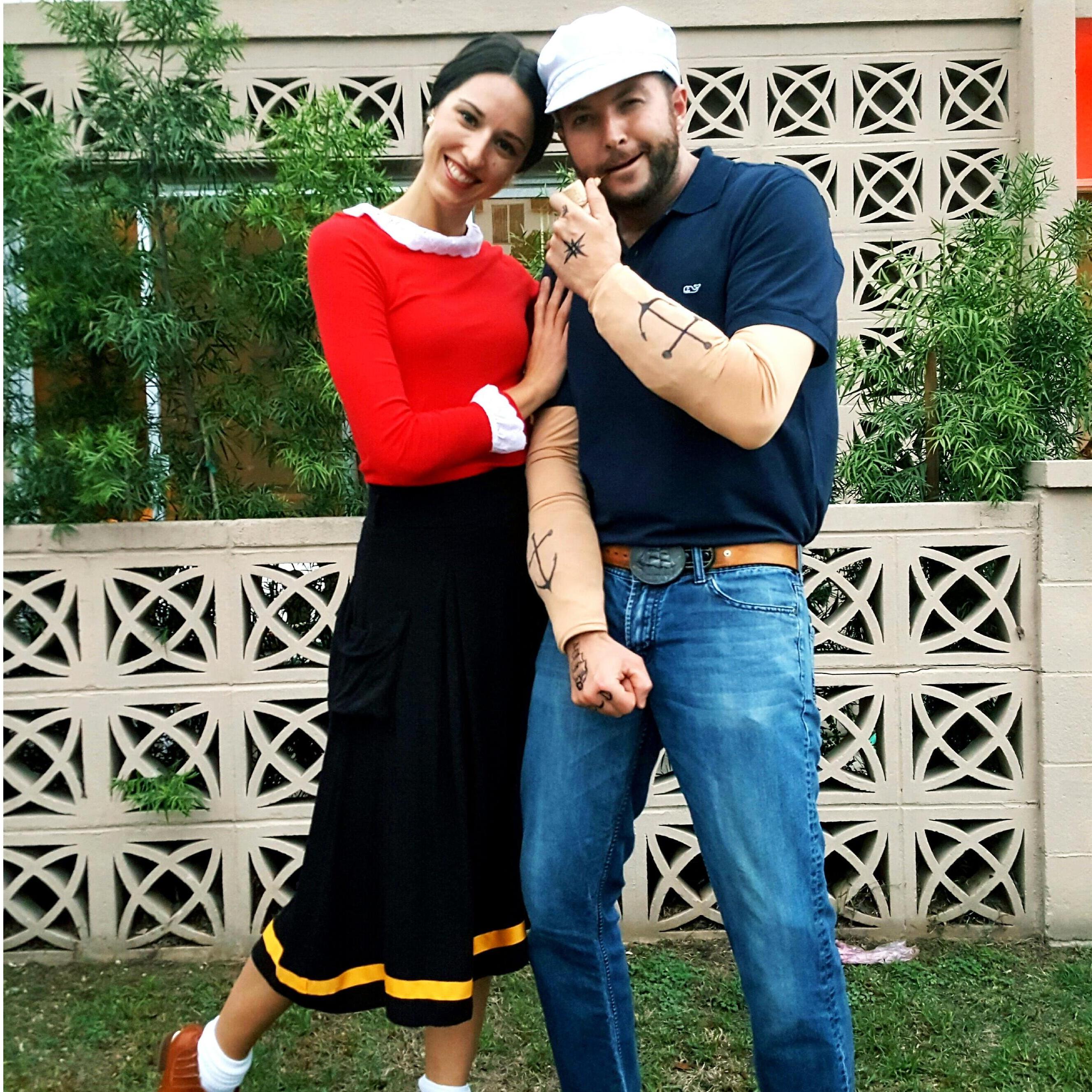 My favorite Halloween costume yet! (Brittany's mom always called her "Olive Oyl")-- 2016