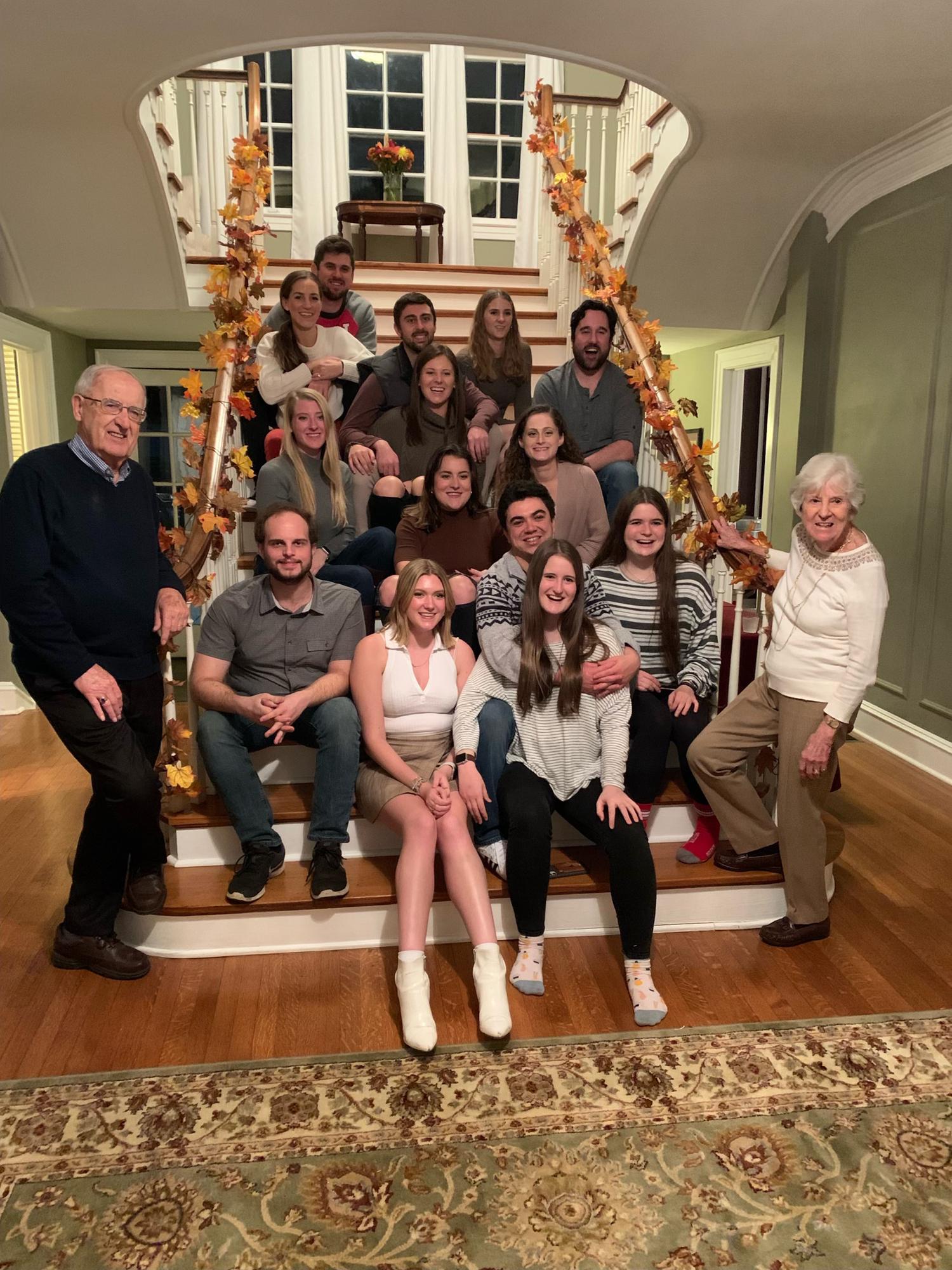 With the cousins and Grandma and Grandpa at Thanksgiving! (Missing Topher and Lilah) 🦃