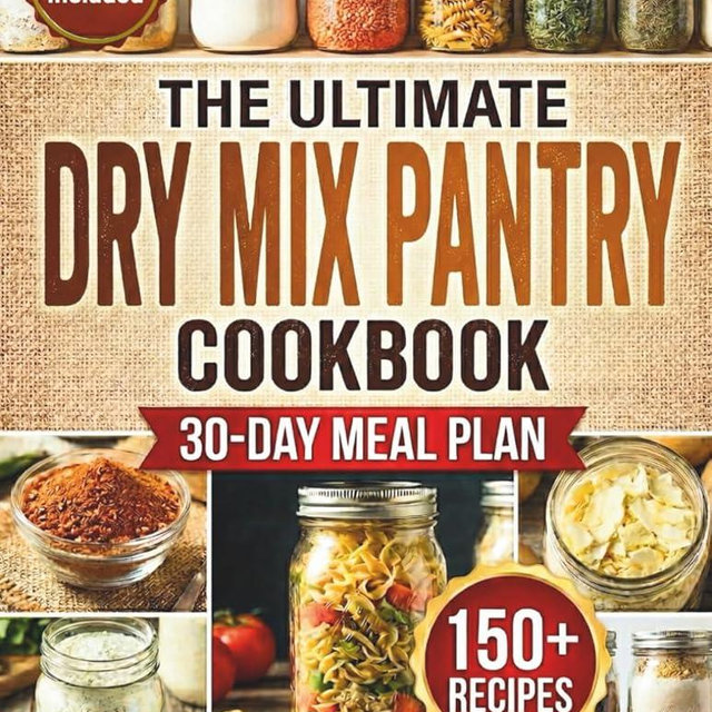 The Ultimate Dry Mix Pantry Cookbook: 150+ Easy, Budget-Friendly Homemade Recipes for Quick Meals, Clean Ingredients, & an Organized Pantry | 30-Day Meal Plan and Shopping List (Pantry Mastery Series)