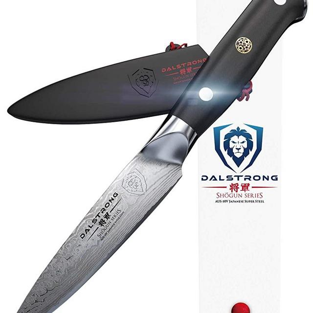 DALSTRONG - Paring Knife - 3.5" - Shogun Series - Damascus - AUS-10V Japanese Super Steel - Vacuum Treated - w/Sheath