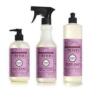 Mrs Meyers Clean Day Limited Edition Peony Scent Kitchen Basics Set