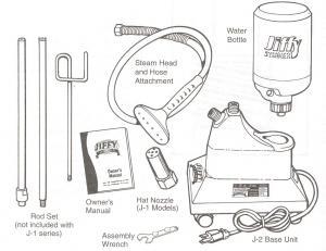 Jiffy J-2 Original Garment Fabric Upholstery Steamer +$10 Tank Cleaner
