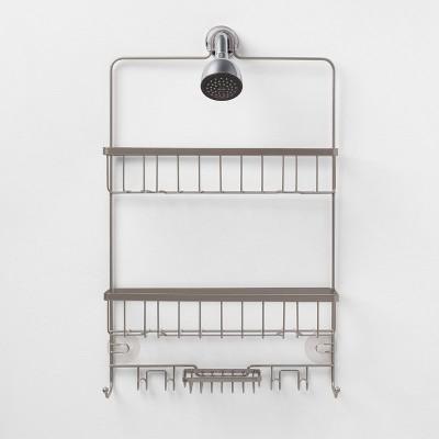 Large Bathroom Shower Caddy Nickel - Made By Design™