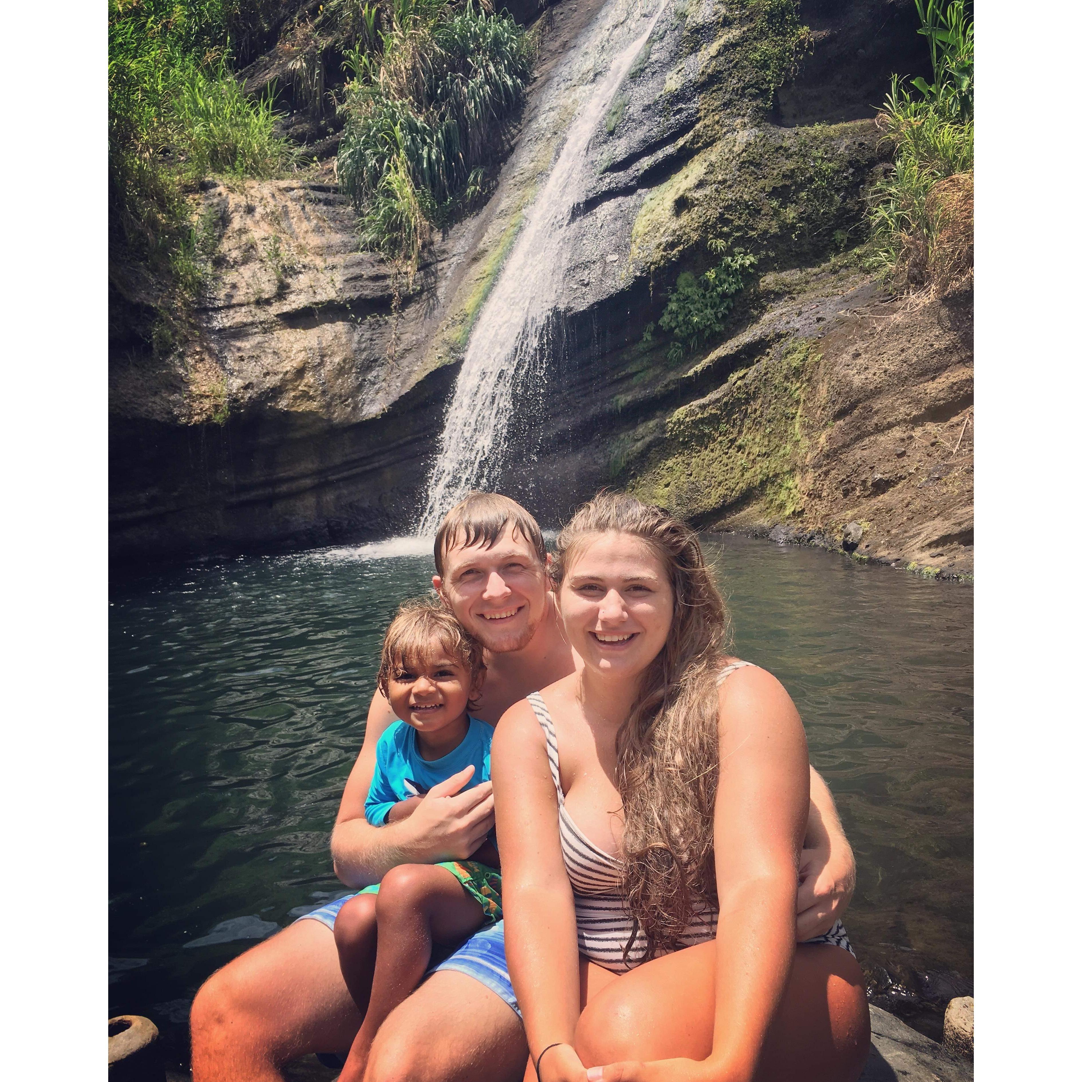 Our family at Concord falls in Grenada