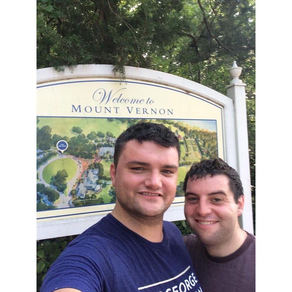 Biking to Mt Vernon when we were "fit"