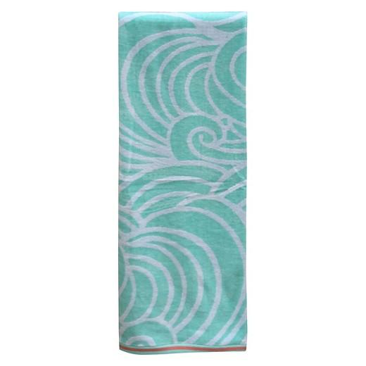 Product description page - Waves XL Beach Towel Mint - Evergreen®