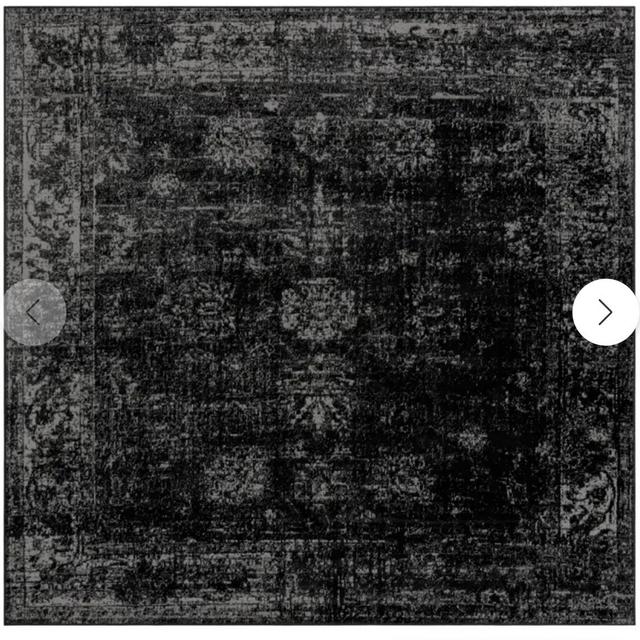 10' x 10' Monte Carlo Square Rug (Black)