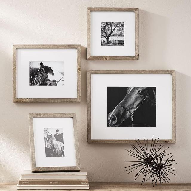 Wood Gallery Frames - Set of 3, Gray Wash