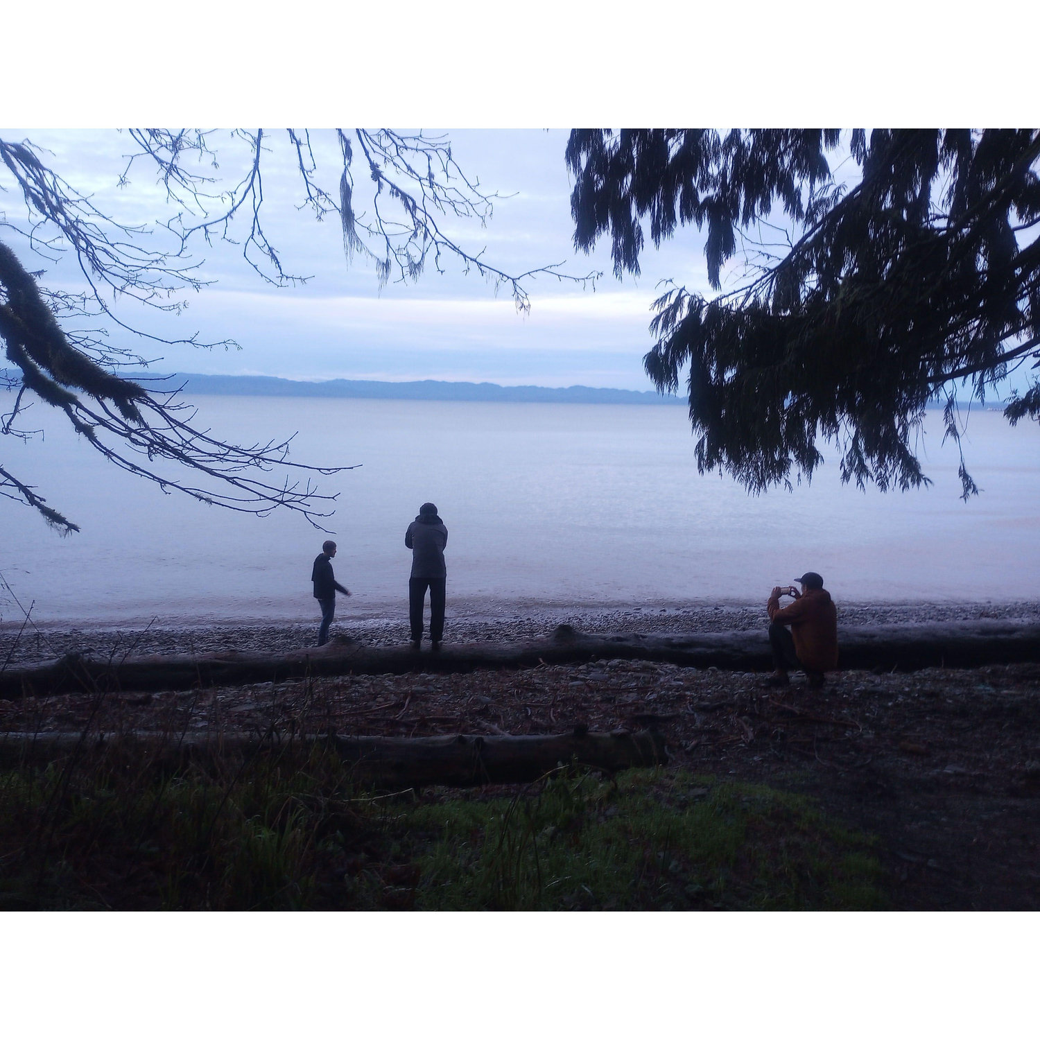 Skipping rocks on the Straight of Juan de Fuca